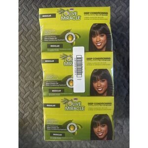 3X AP Olive Miracle Reg. Deep Conditioning Anti-Breakage No-Lye Relaxer EXP 1/30